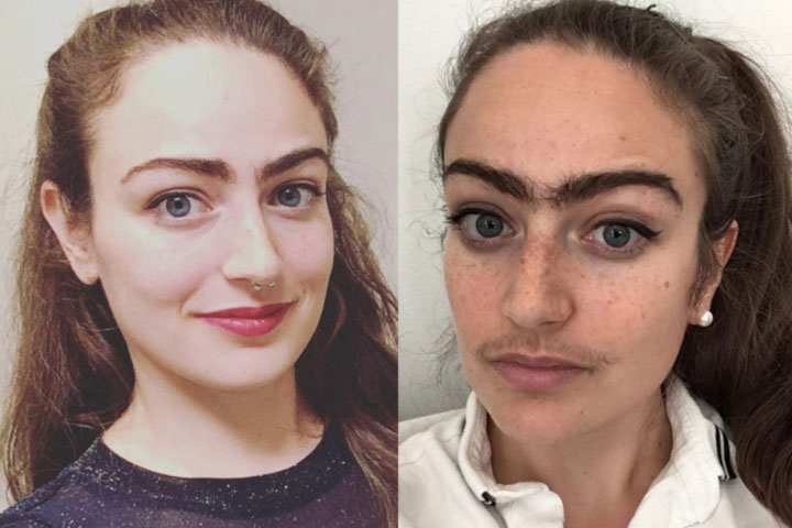 Danish woman says she won’t shave mustache or trim unibrow just to land a man