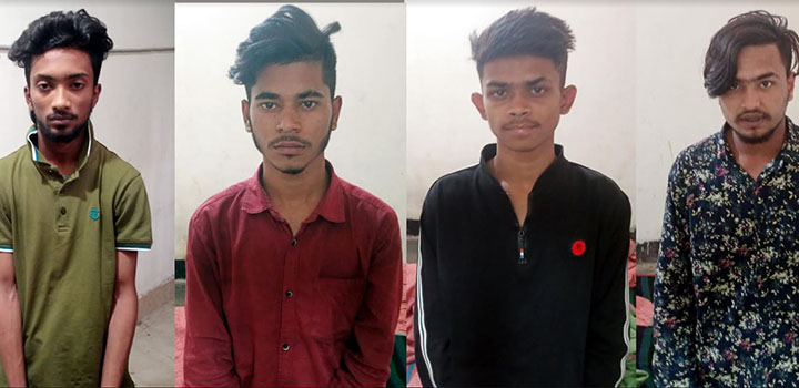 Adolescent abduction, 4 members of the youth gang arrested