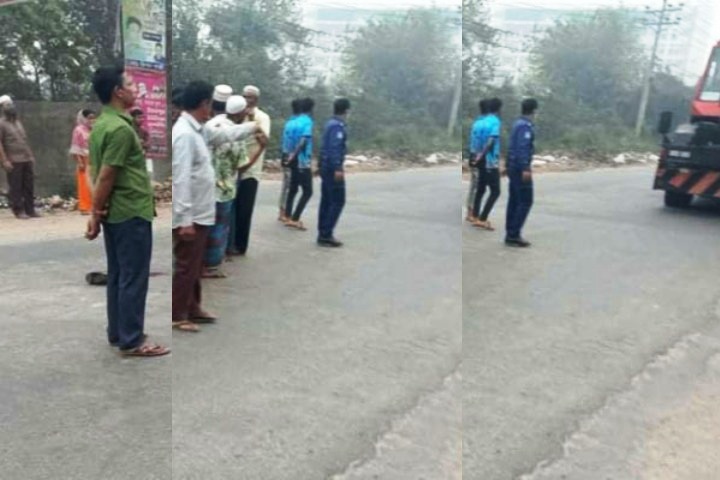 Police died on the road after prayers after duty
