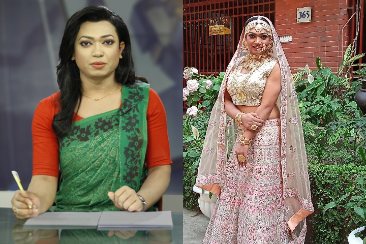 The bride is a transgender woman named Tasnuva,