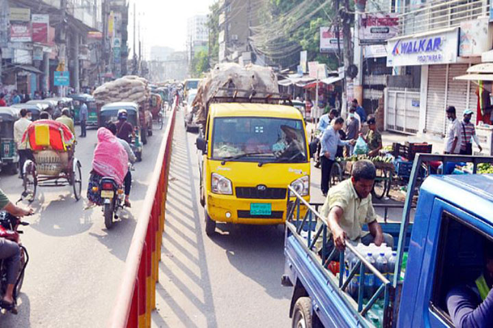 In Sylhet, the bus service was stopped again within five hours