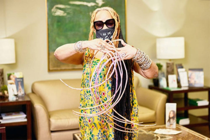 Woman with the world's longest nails cuts them after nearly 30 years