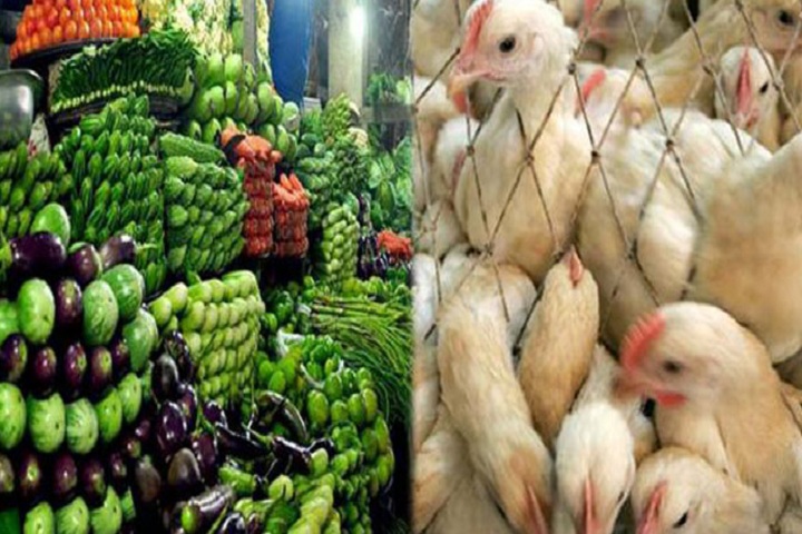 Prices of chicken and vegetables have gone up in a week