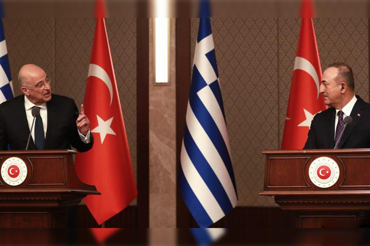 Greek, Turkish foreign ministers clash at press conference,