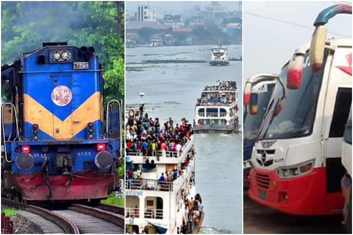 The government stopped launch-trains and long-distance buses on Eid