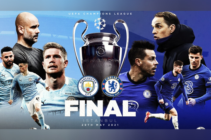 chelsea vs man city final, rtv online, Man City v Chelsea in 2020-21 Champions League final