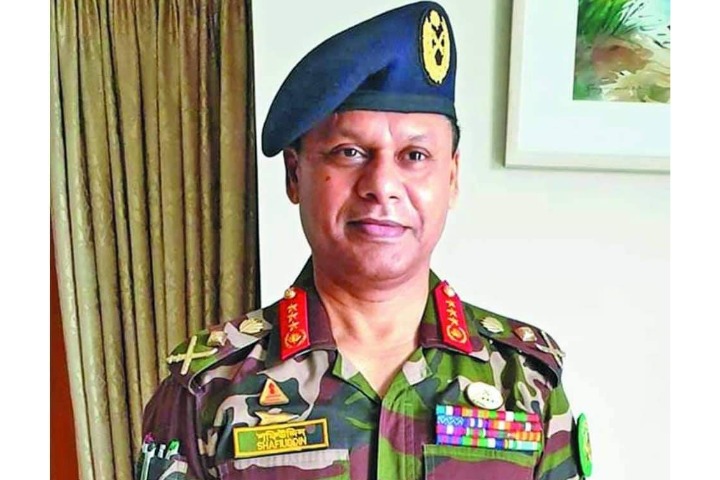 The new army chief is SM Shafiuddin Ahmed
