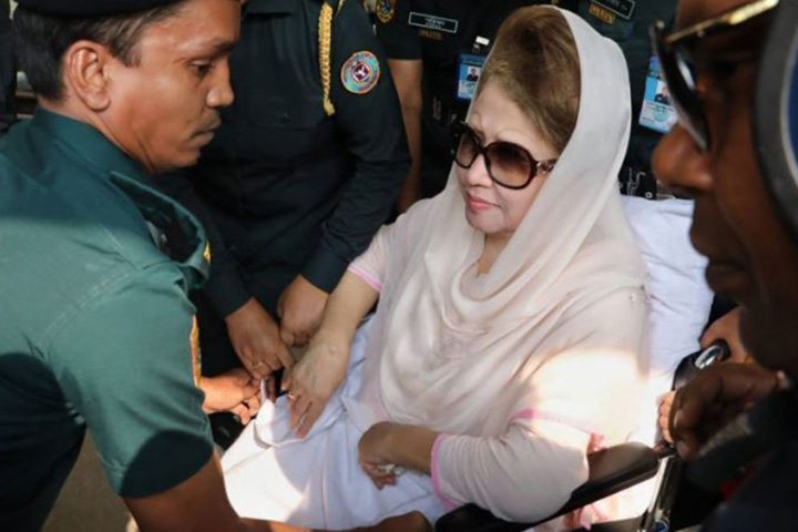 Khaleda Zia appeared in 11 cases on August 10