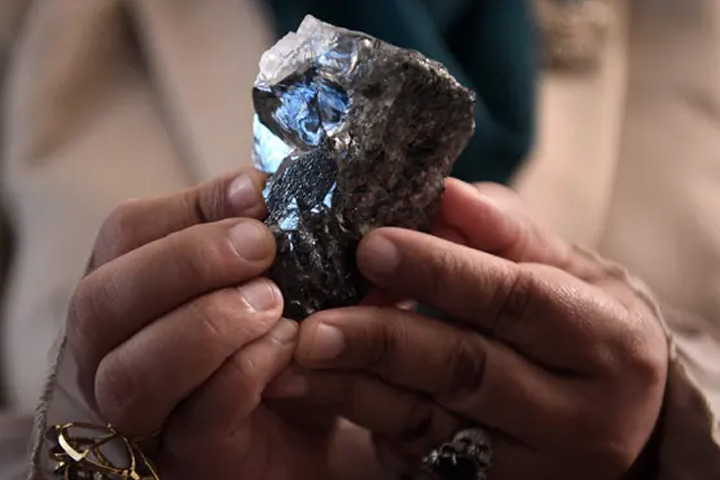 second huge stone unearthed in Botswana