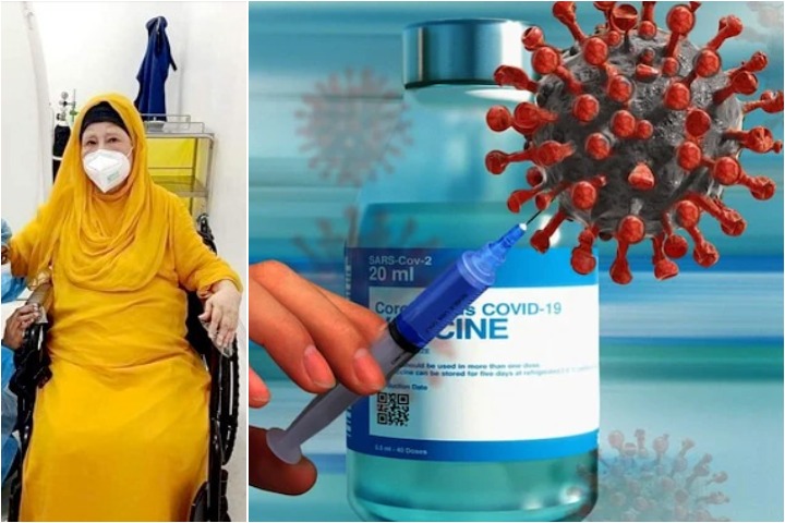 Khaleda Zia is getting corona vaccine at noon