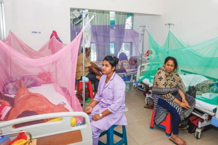 Another 143 dengue patients were admitted to the hospital