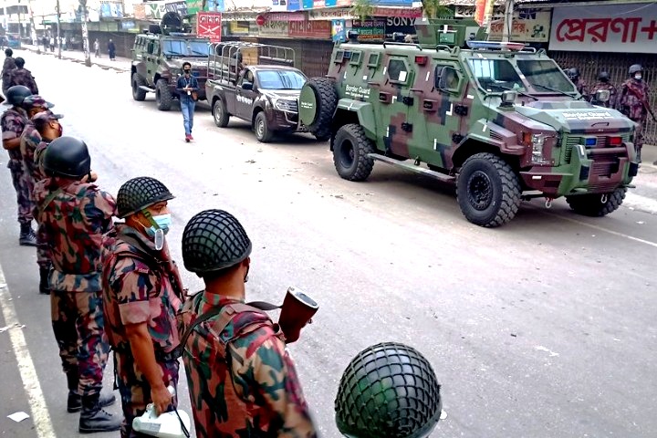If necessary, BGB is also deployed in the capital Dhaka
