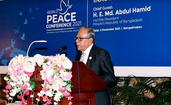President for joint efforts to promote global peace at all costs
