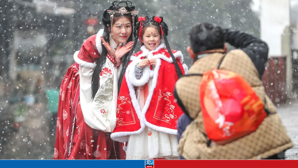 Spring festival celebrations in China